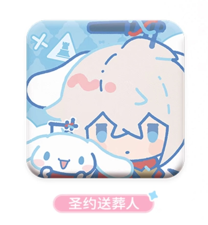 アークナイツ × サンリオキャラクターズ PU缶バッチ 萌购