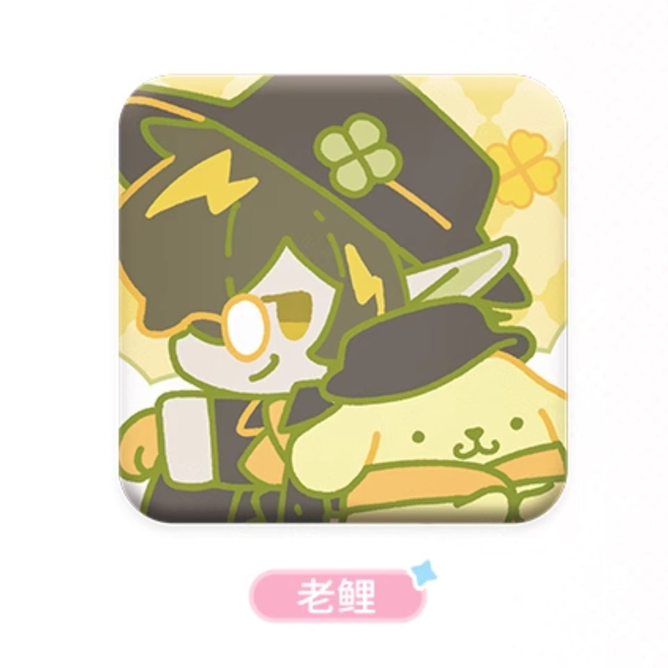 アークナイツ × サンリオキャラクターズ PU缶バッチ 萌购