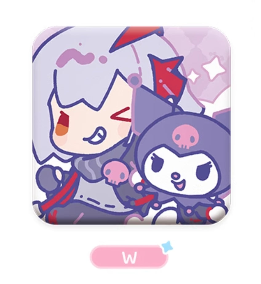 アークナイツ × サンリオキャラクターズ PU缶バッチ 萌购