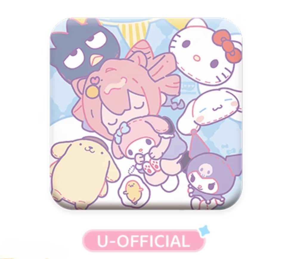 アークナイツ × サンリオキャラクターズ PU缶バッチ 萌购