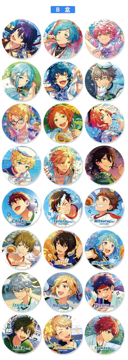 あんさんぶるスターズ!! 夏日運動時光缶バッジ B BOX 全24種 中国限定商品 萌购