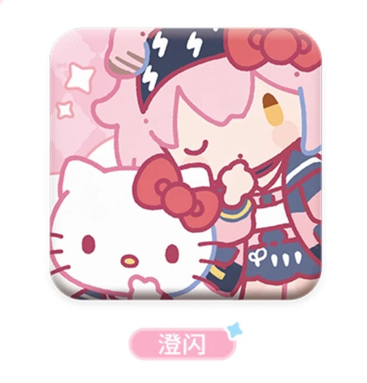 アークナイツ × サンリオキャラクターズ PU缶バッチ